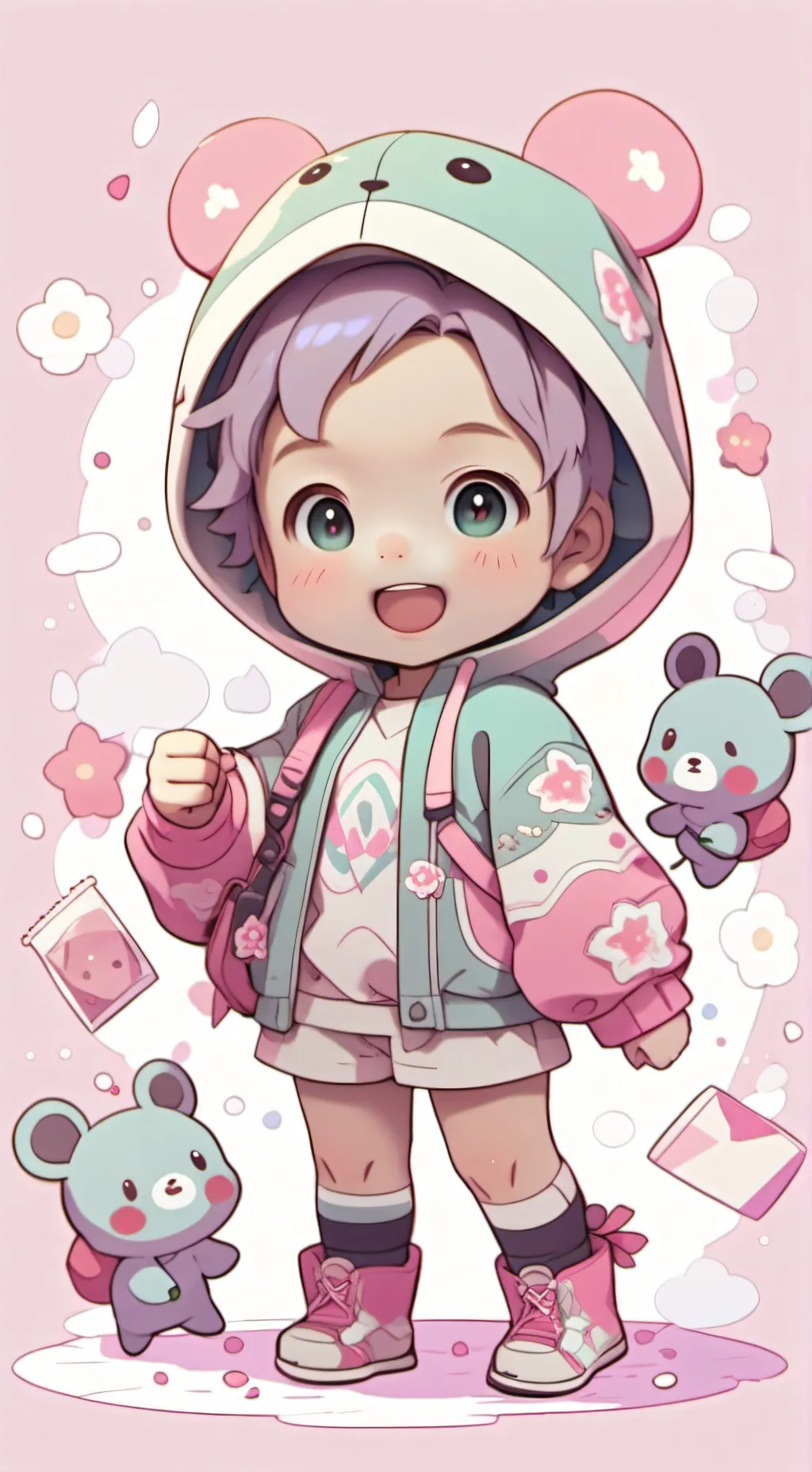 ai character: Mom and dad ￼ background