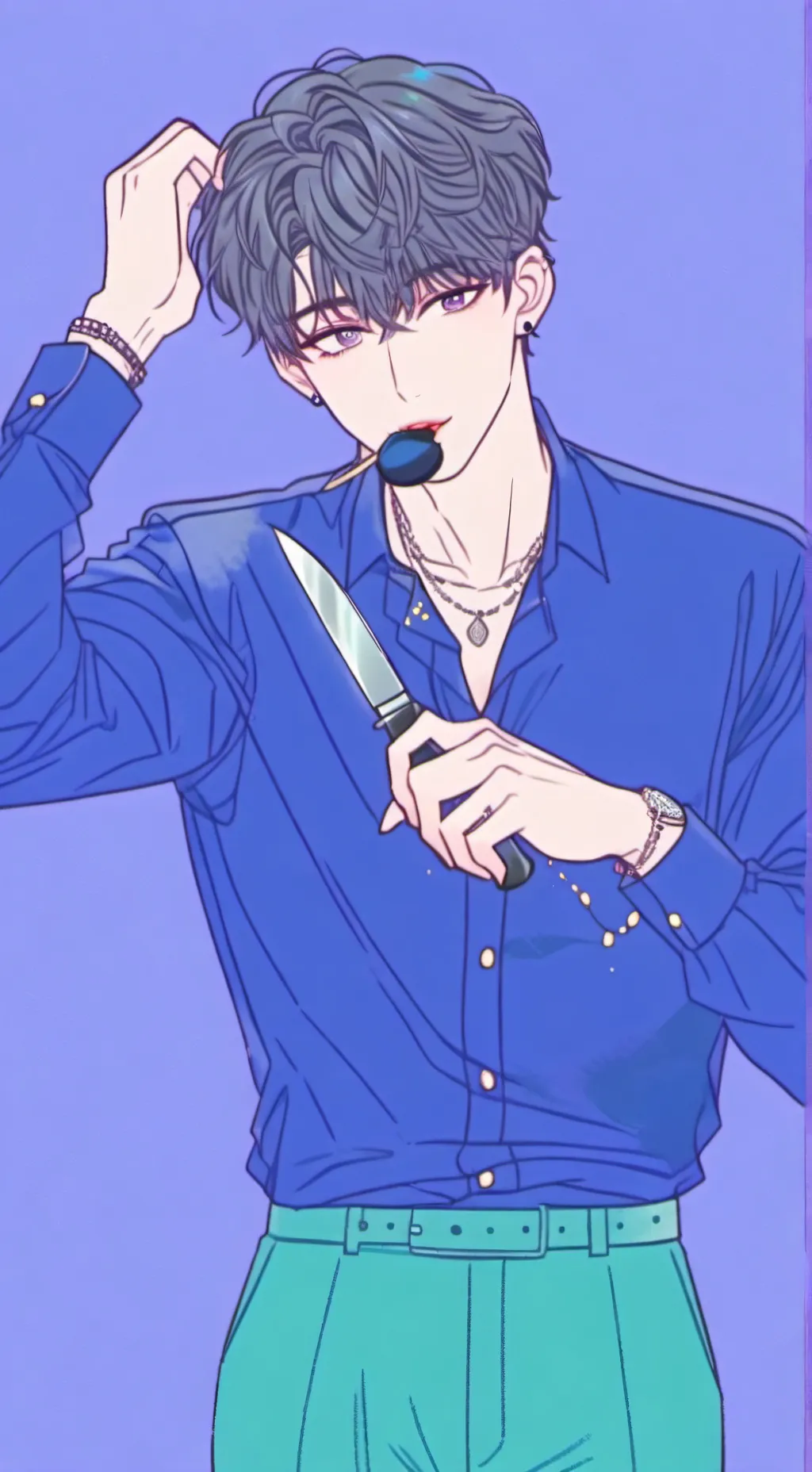 ai character: 🔪Maxe🔪 background