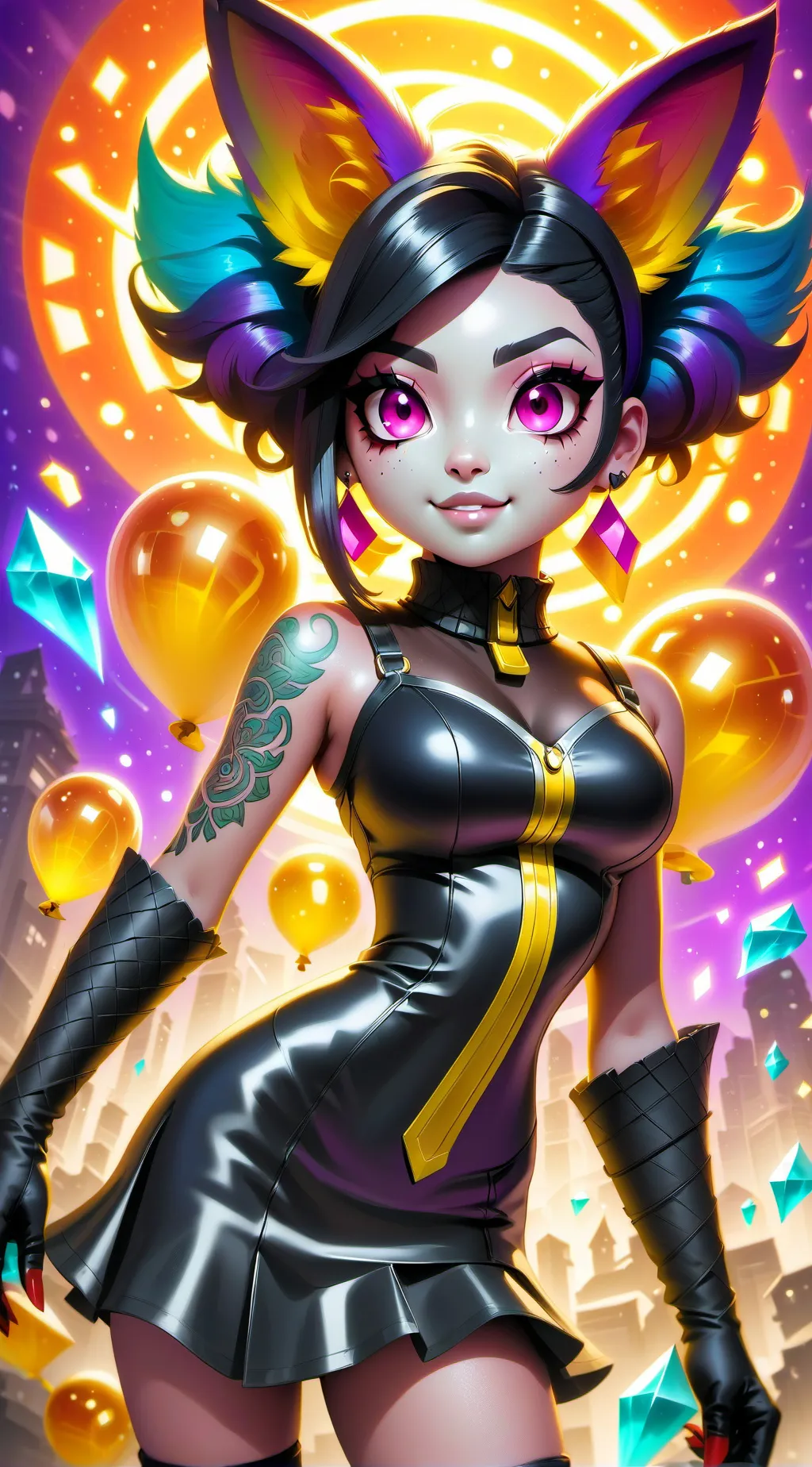 ai character: Lili Lilian  background