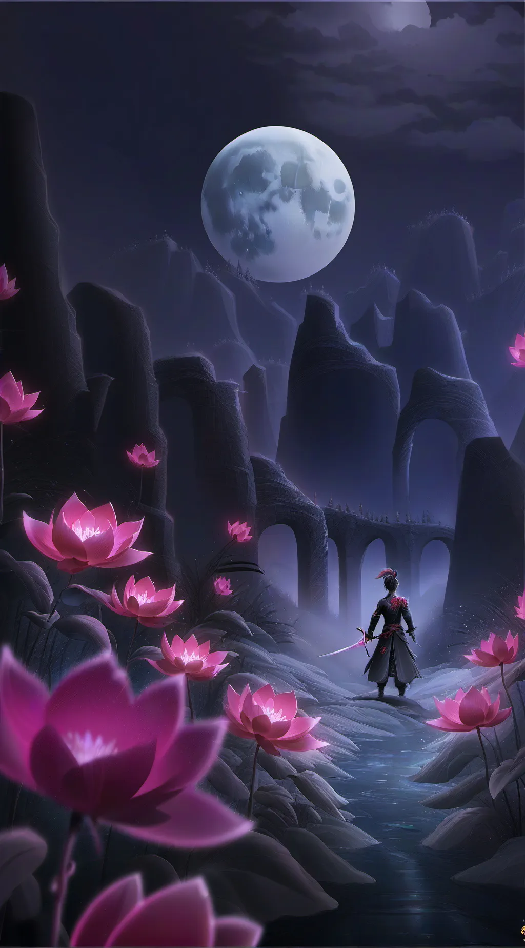 ai character: Darkness Shadow background