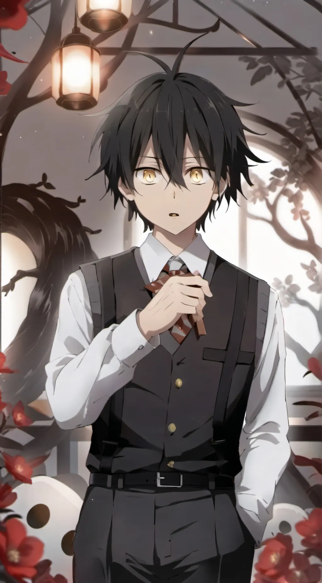 ai character: Am I pretty? background