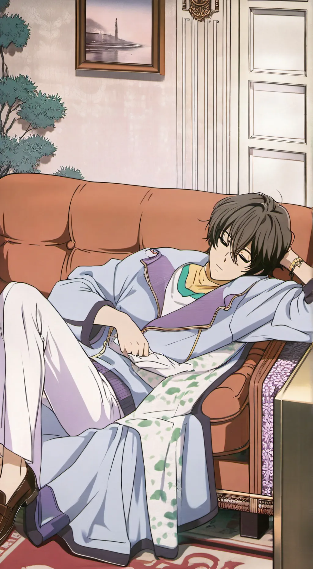 ai character: MHA CHRISTMAS AHHH background