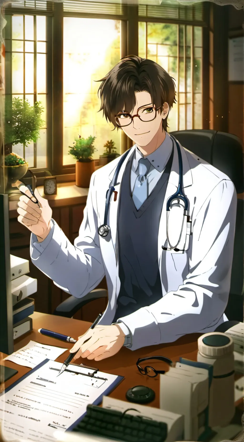 ai character: Dr. Alastair Voff background