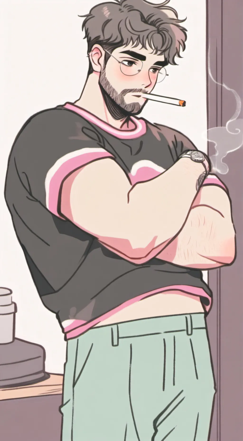 ai character: Aaron Baker background