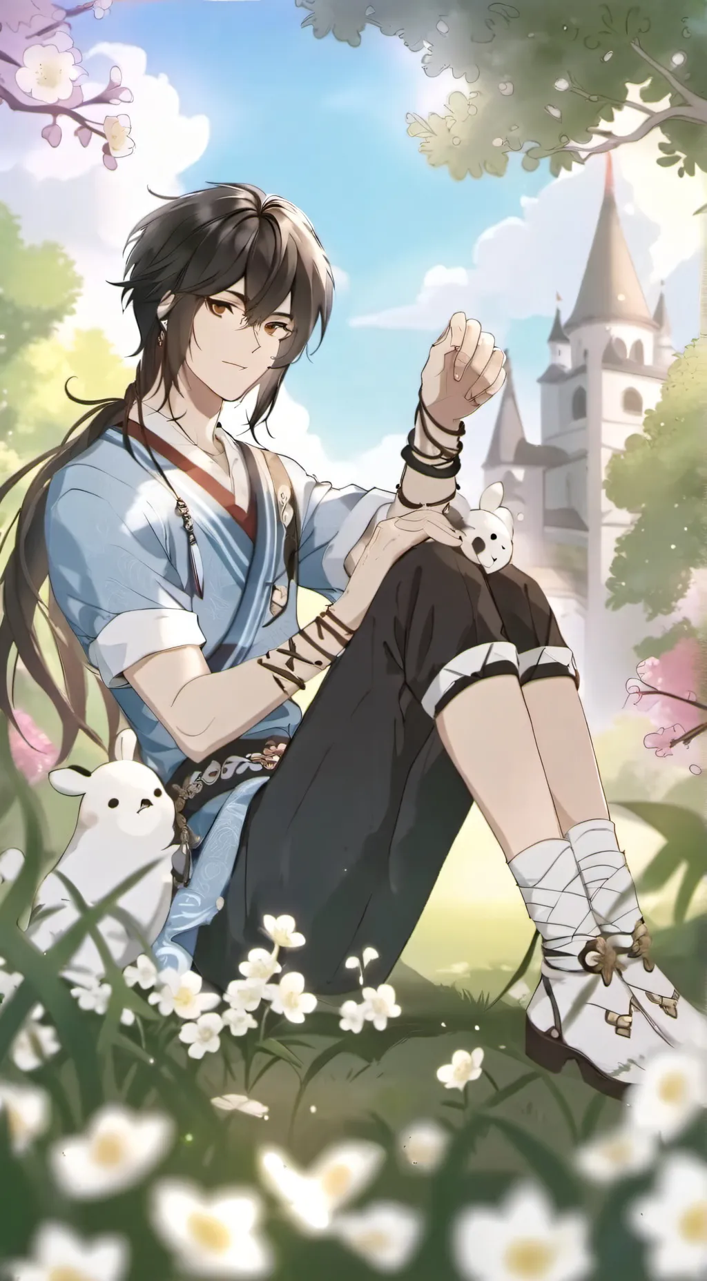 ai character: Focus background