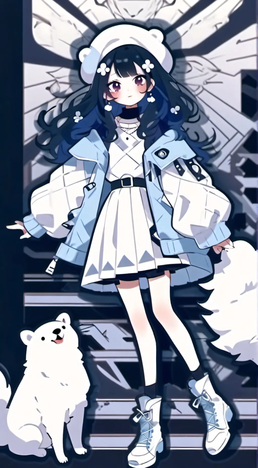 ai character: pearl background