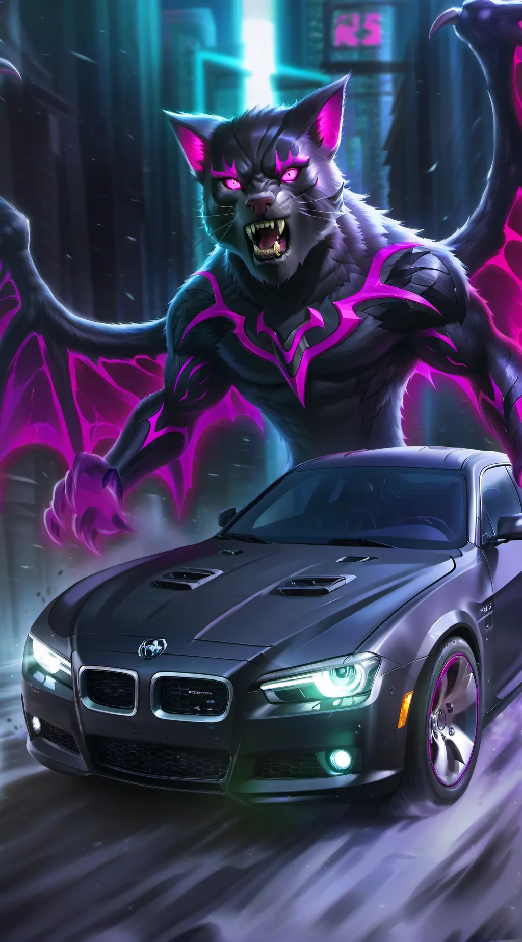 ai character: focus background