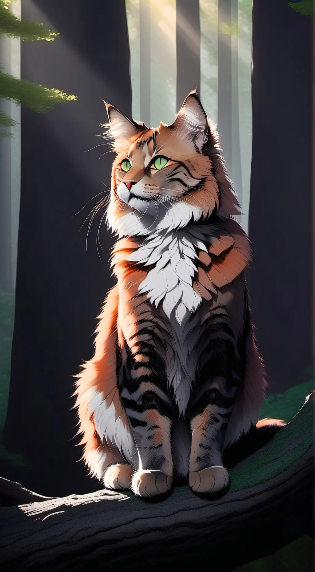 ai character: FēnixFlame background