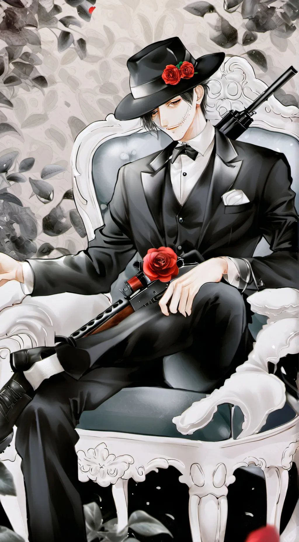 ai character: Riku  background