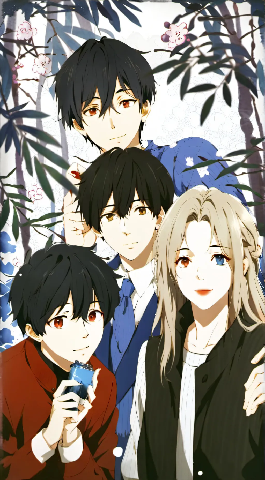 ai character: Friend group  background