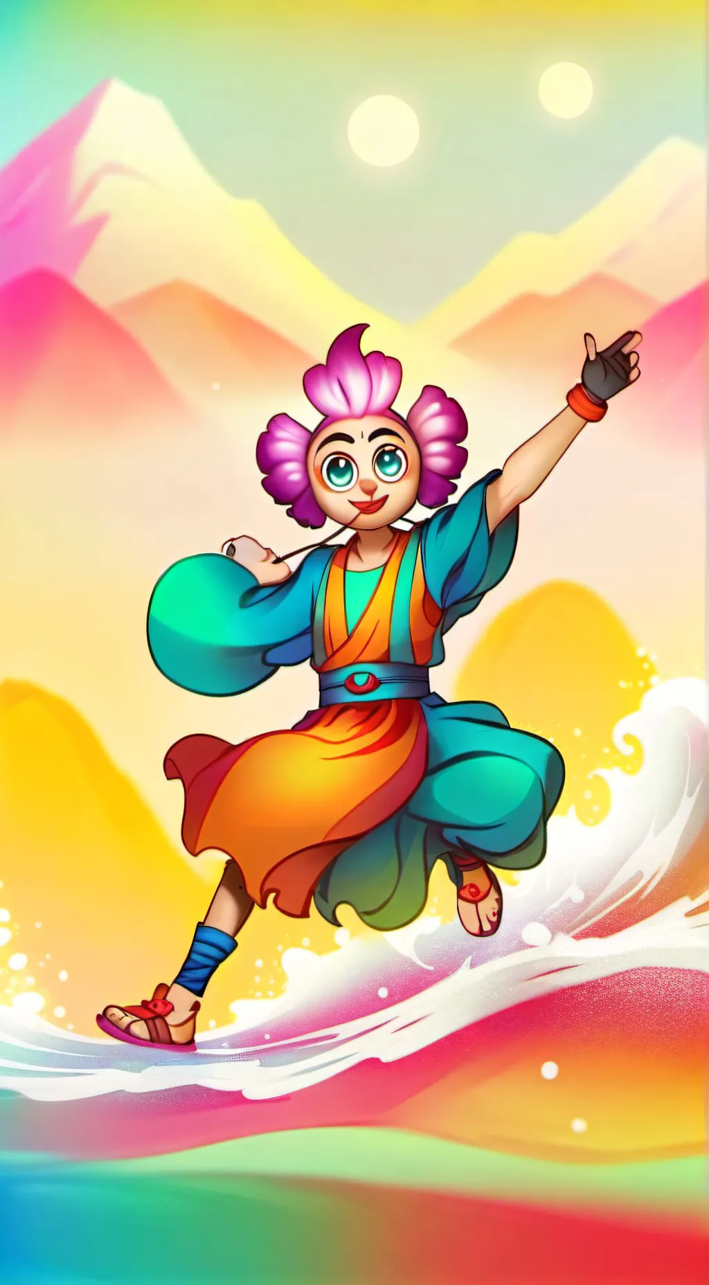 ai character: Daddy's watching. background