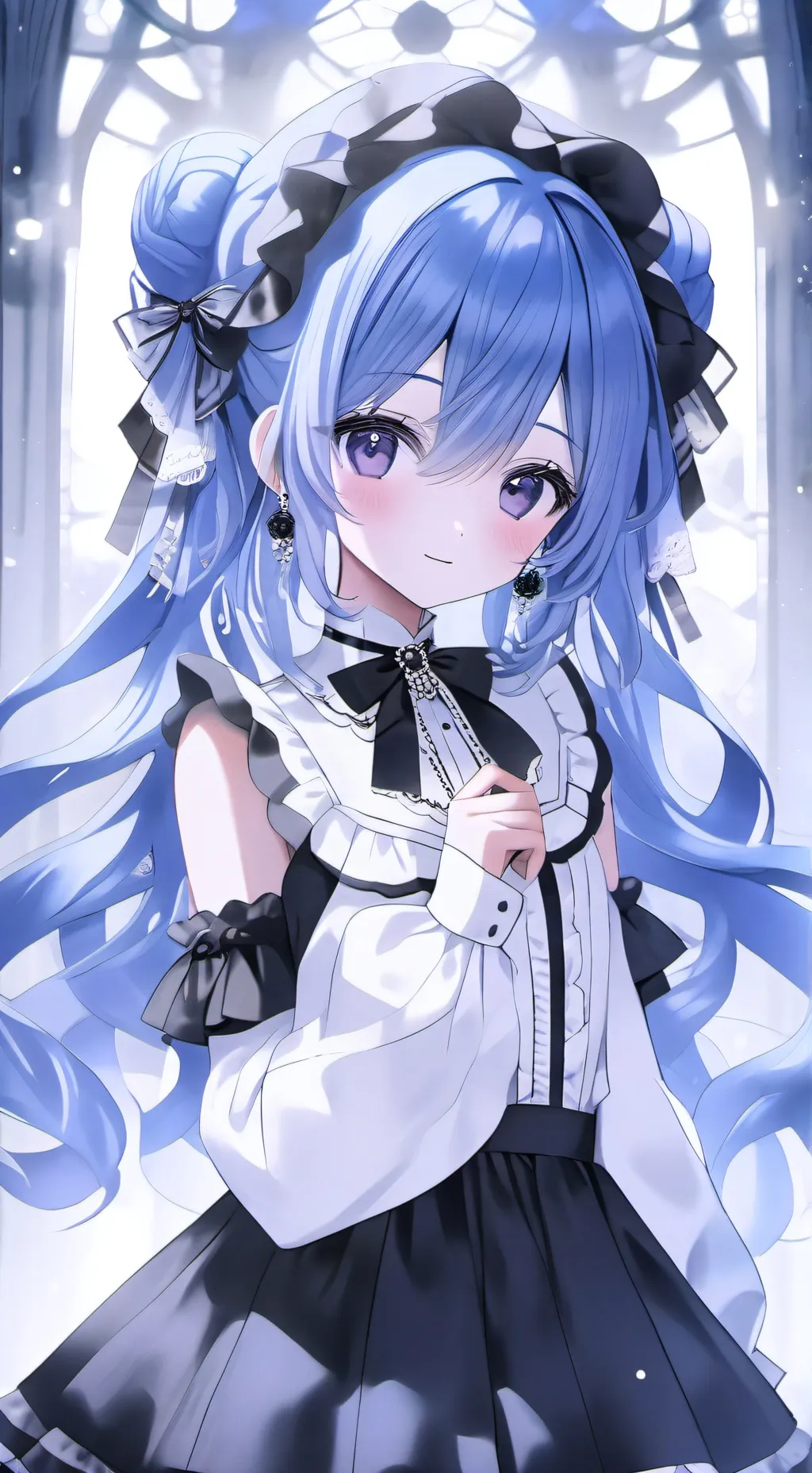 ai character: Azure background