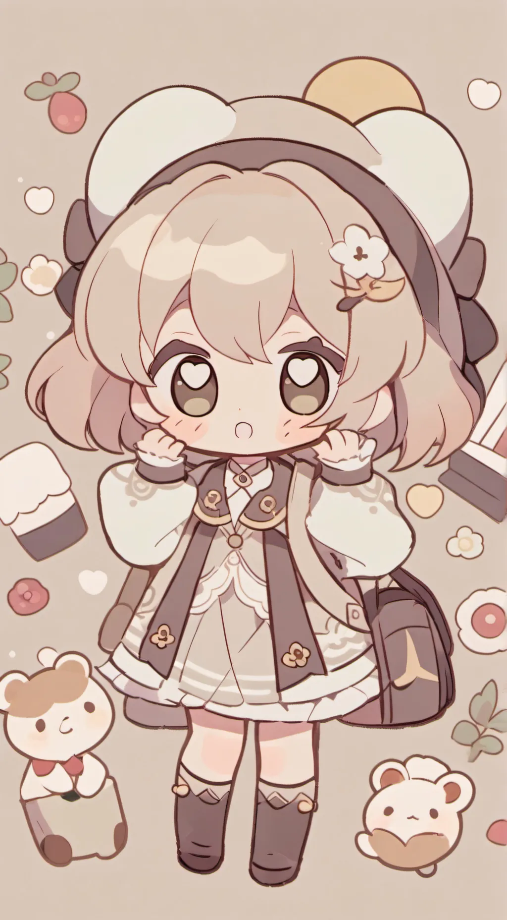 ai character: Baby girl background