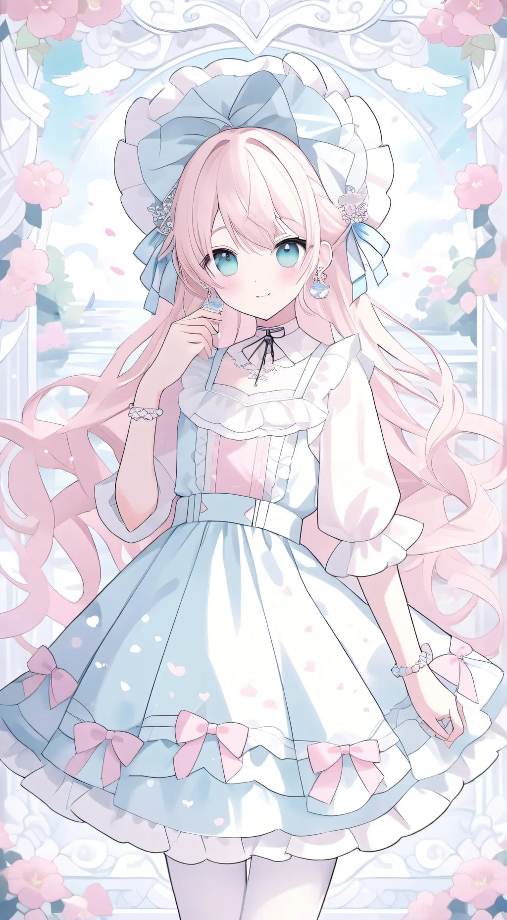 ai character: Pretty blood background