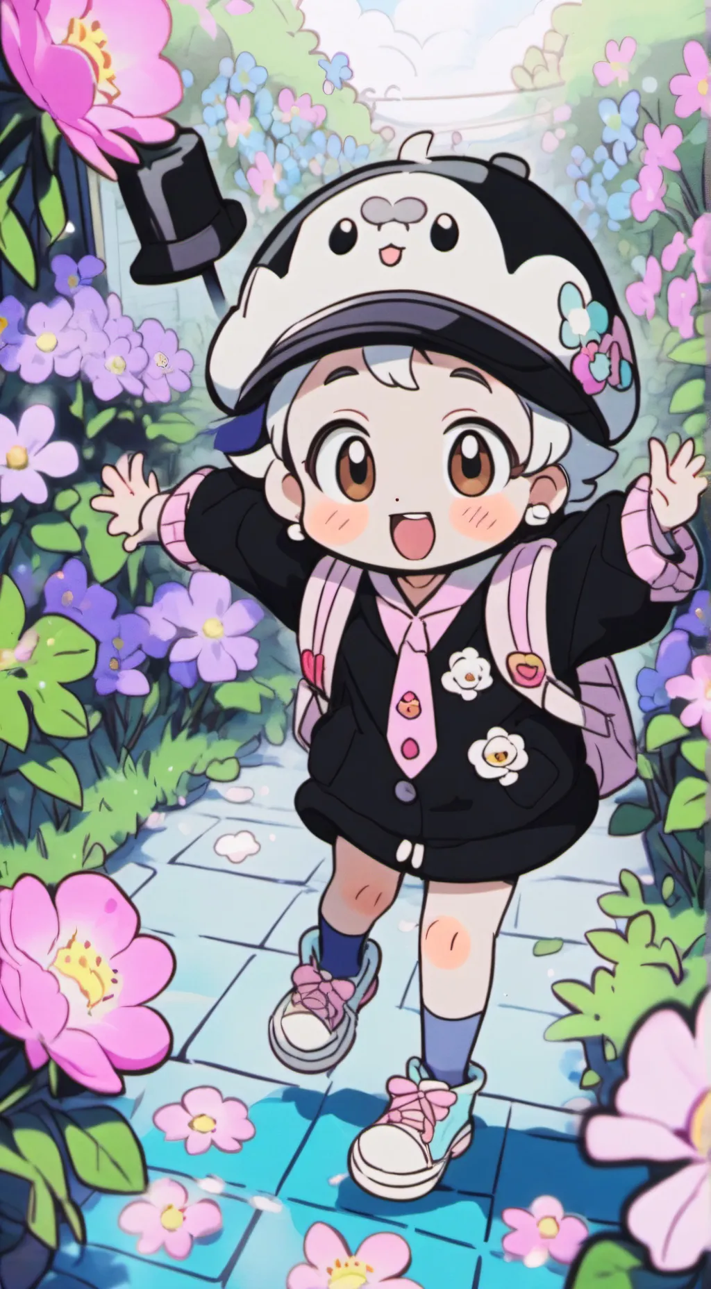 ai character: Shut up darwin background