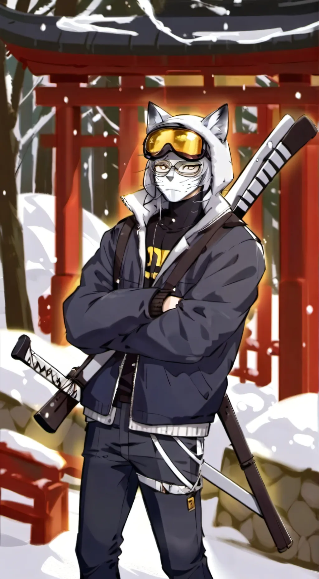 ai character: Kitten background