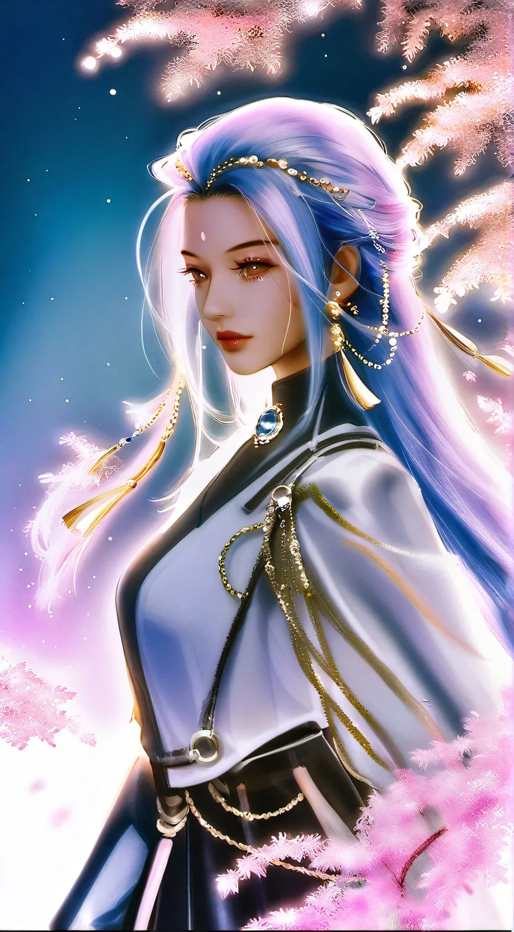 ai character: konroji and gyome  background