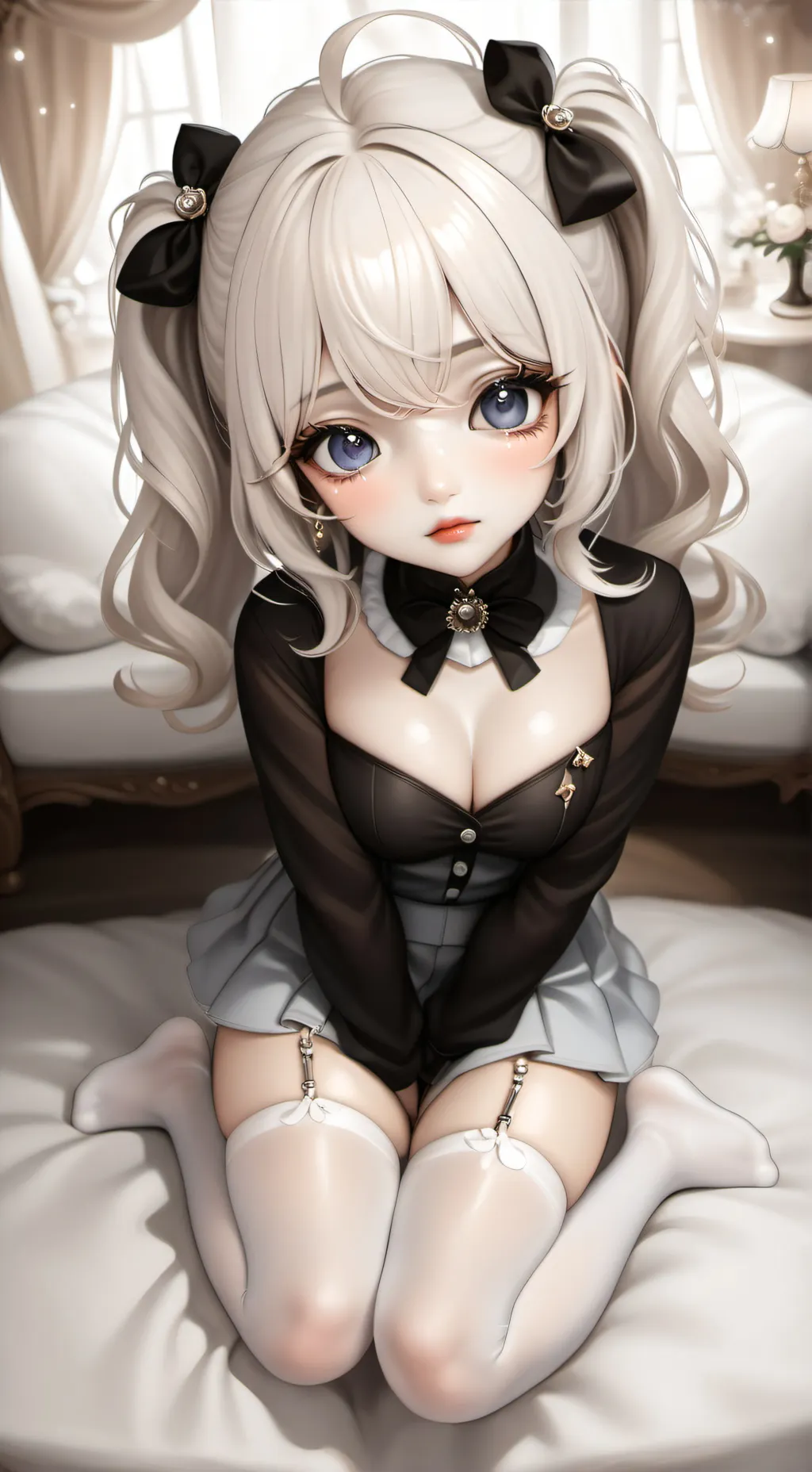 ai character: cute girl background