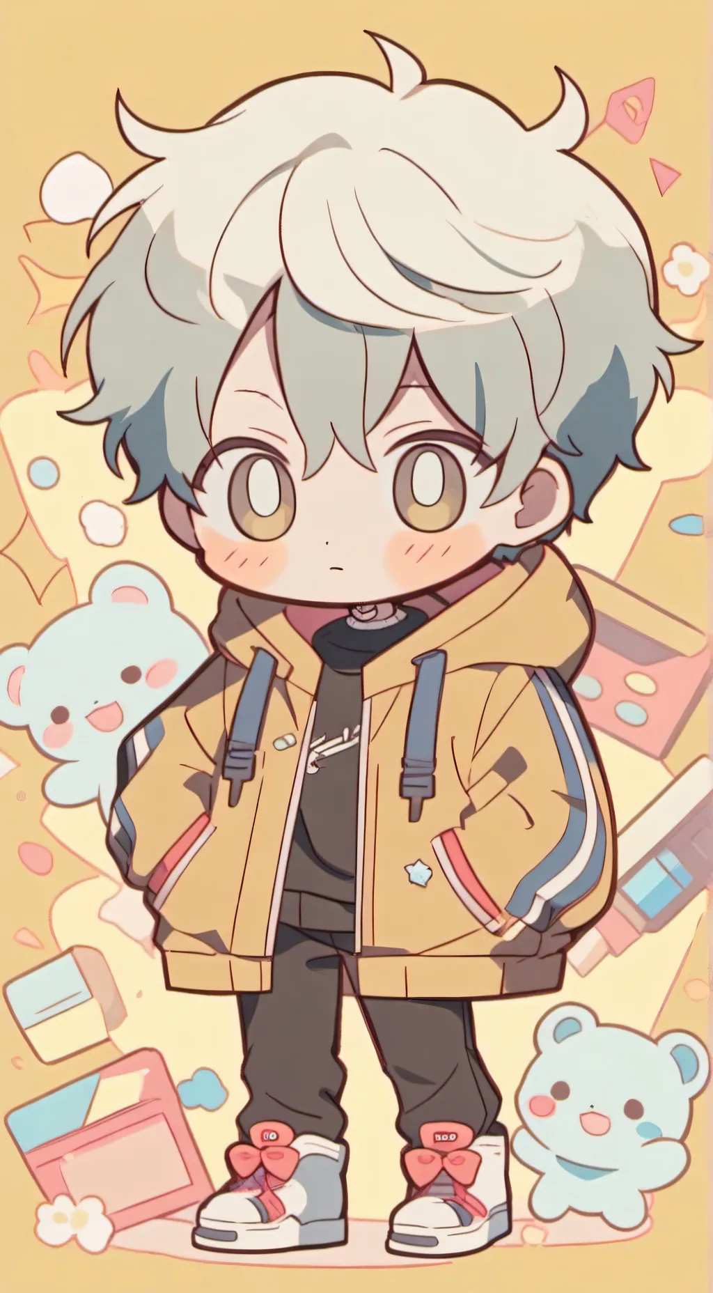ai character: 🐤💙 background