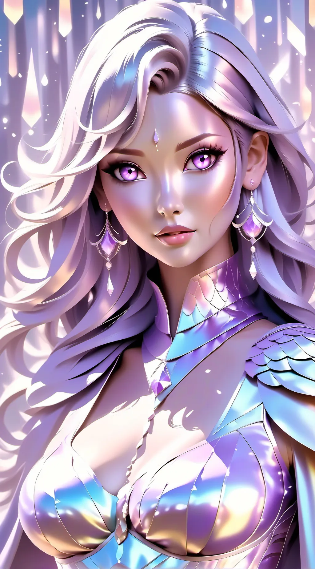 ai character: Emily dhe nails background