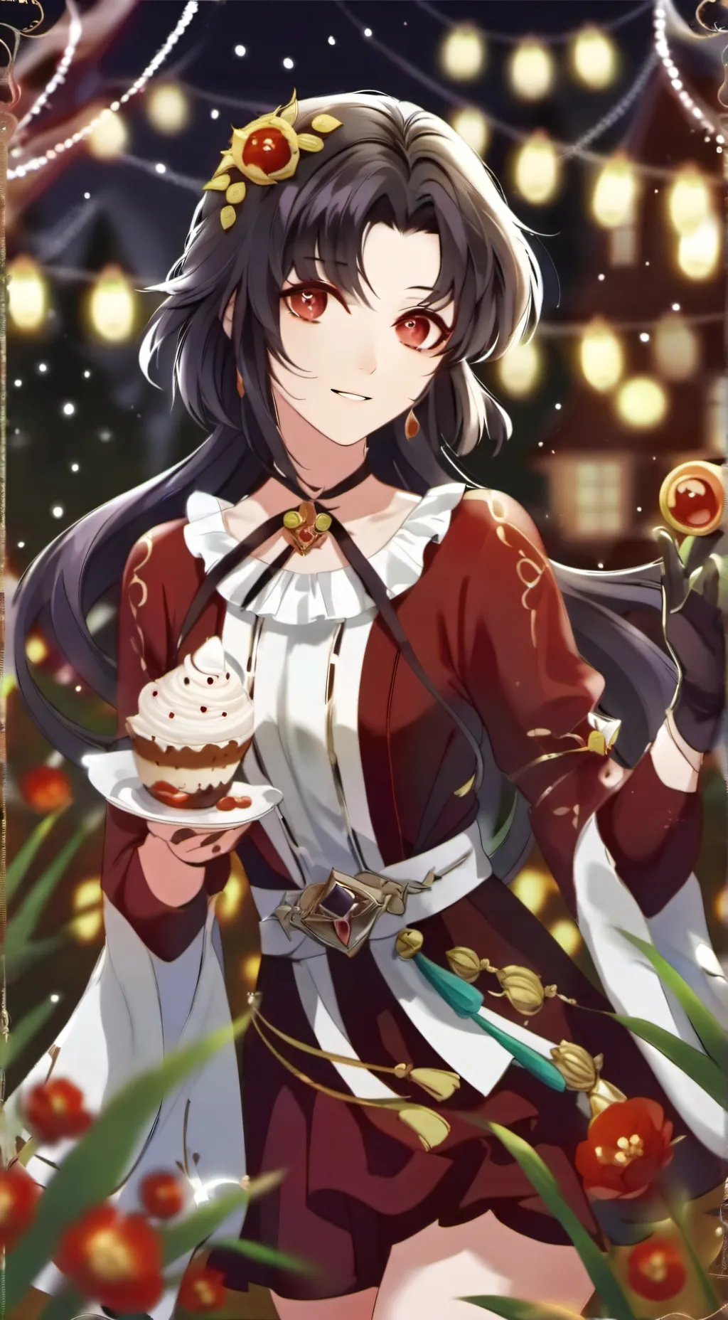 ai character: girl (idk) background