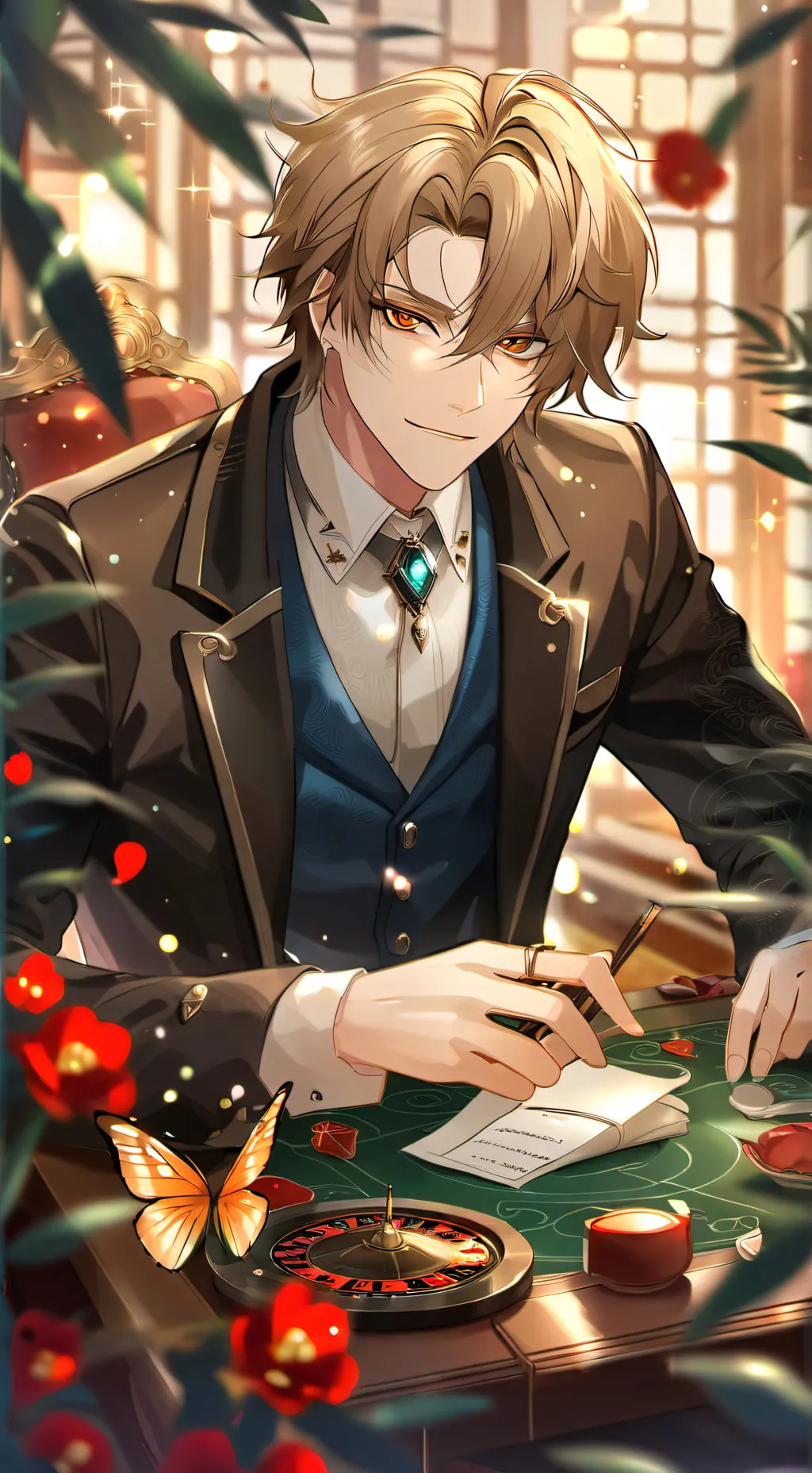 ai character: Evan background