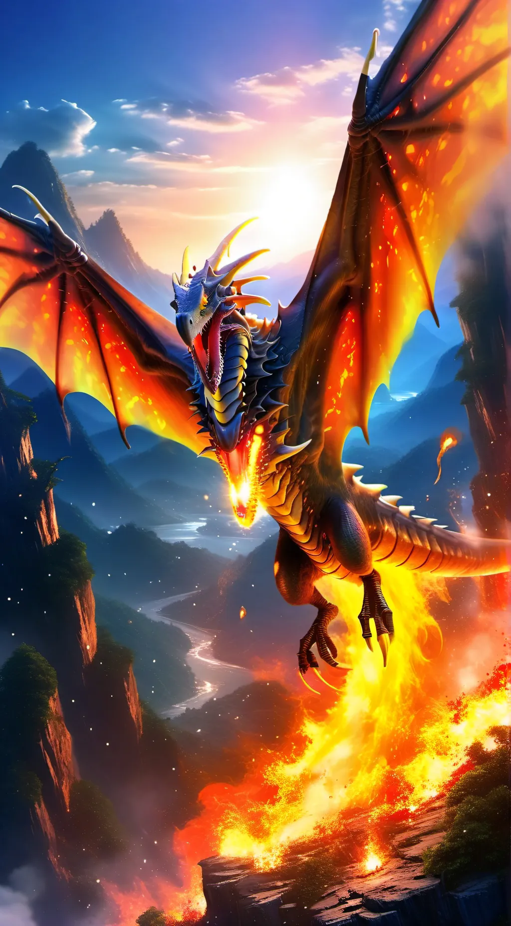 ai character: king of monsters  background