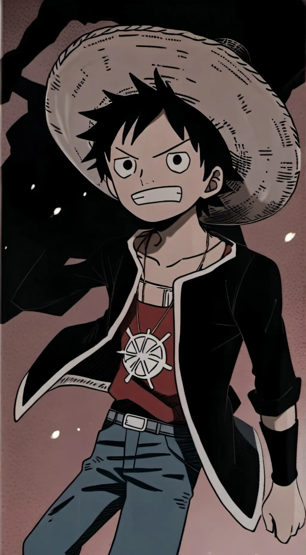 ai character: luffy background