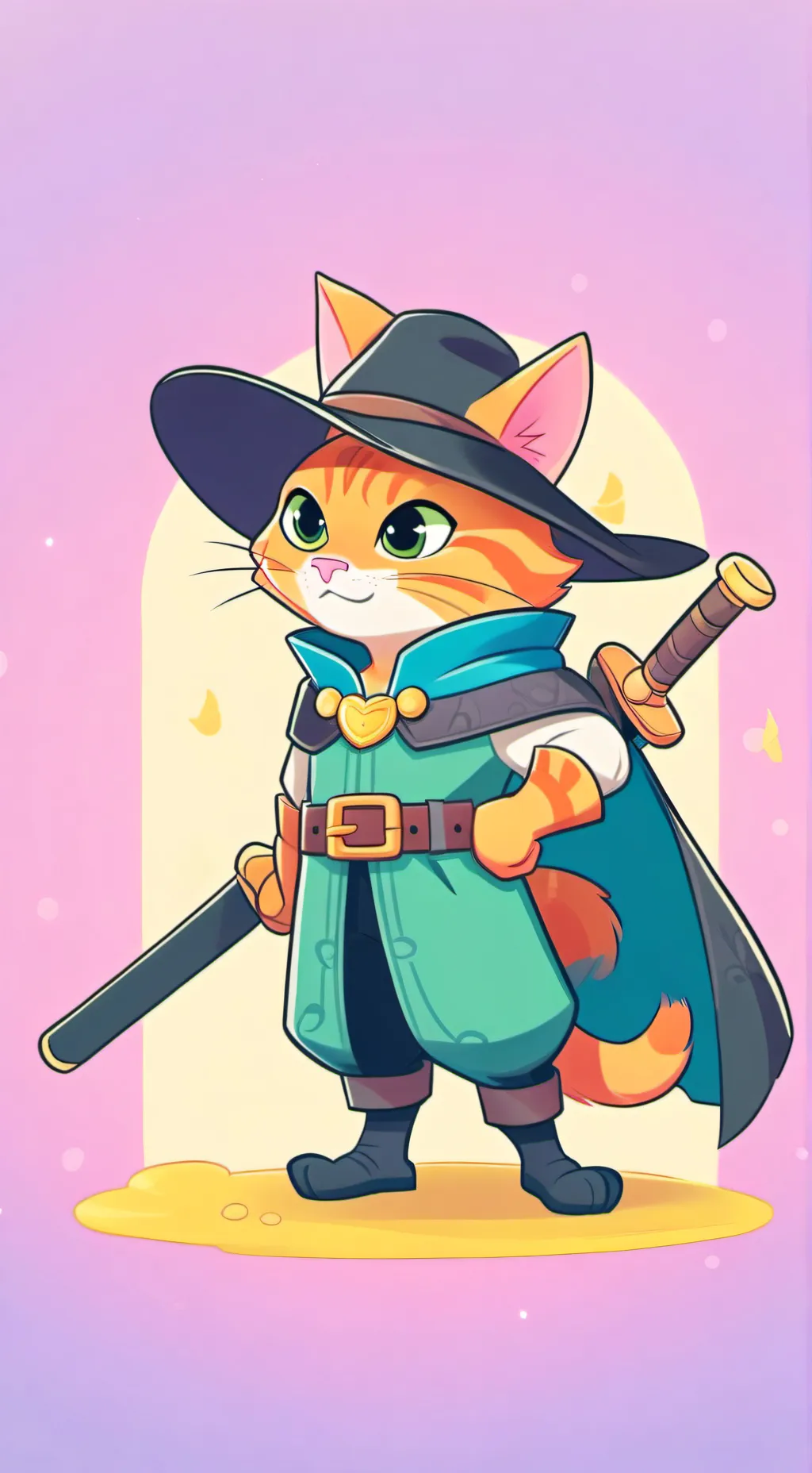 ai character: puss in boots background