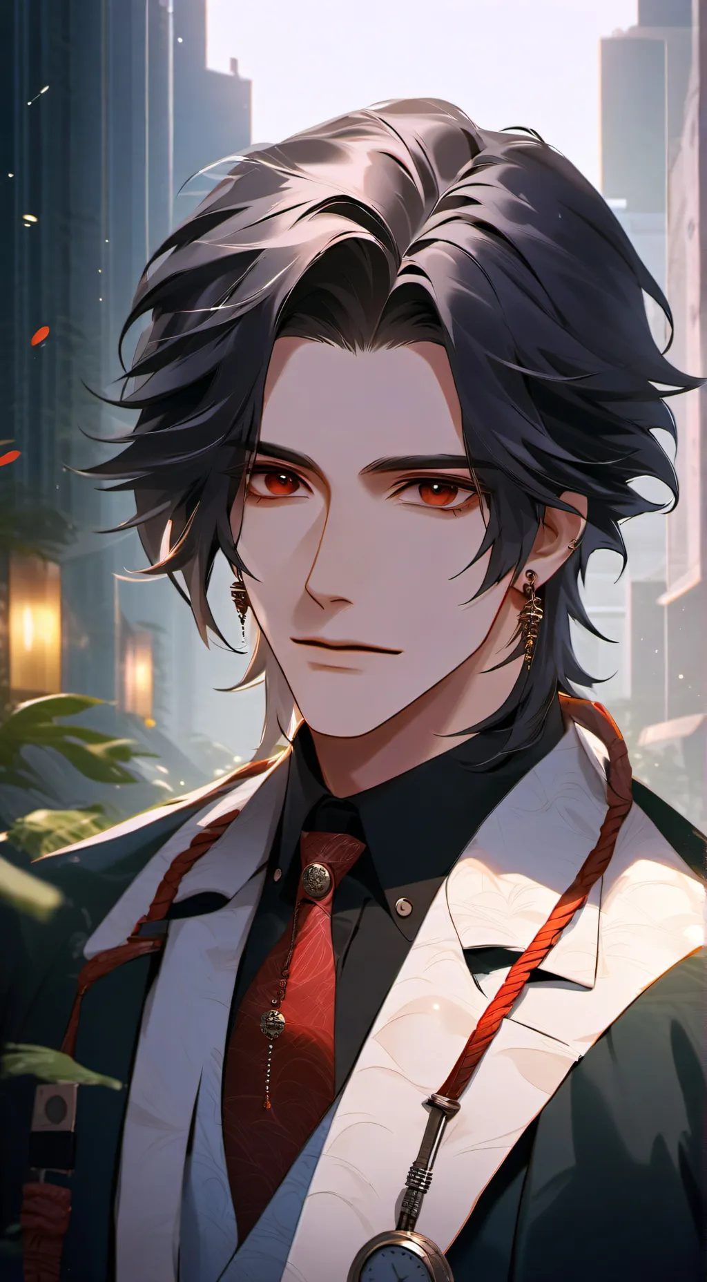 ai character: Kian White background