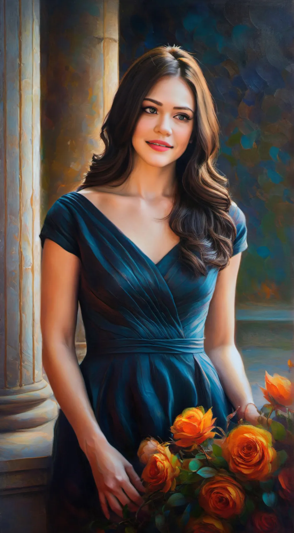 ai character: Josie saltzman  background