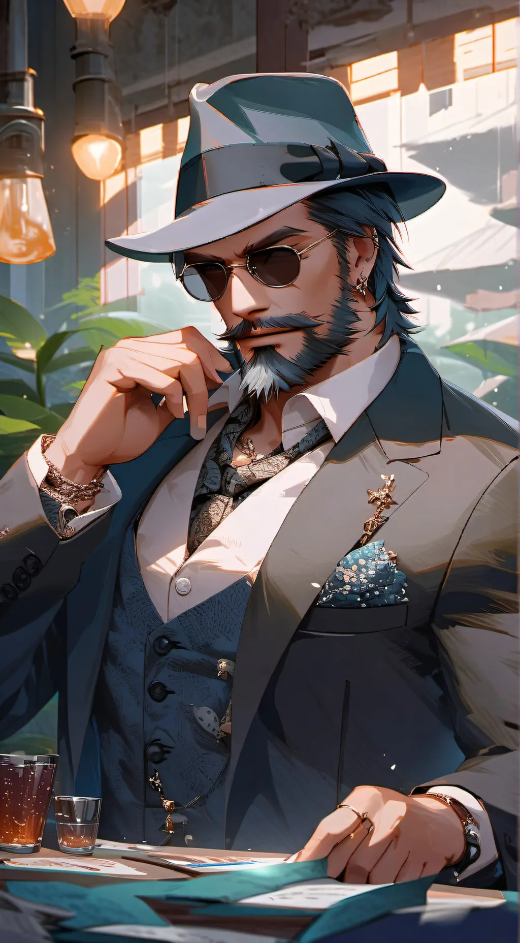 ai character: Allen Falcone background