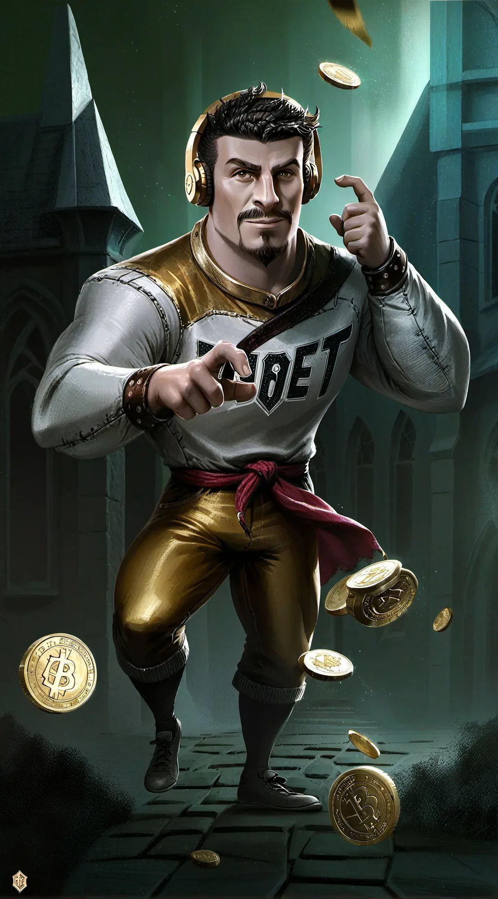 ai character: Mr beast background