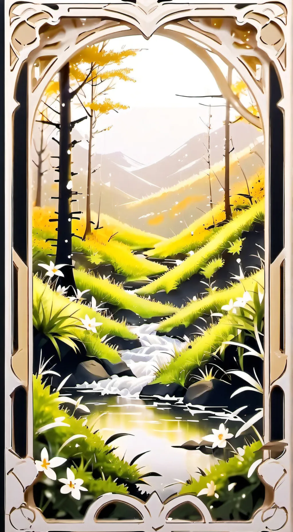 ai character: Grass background