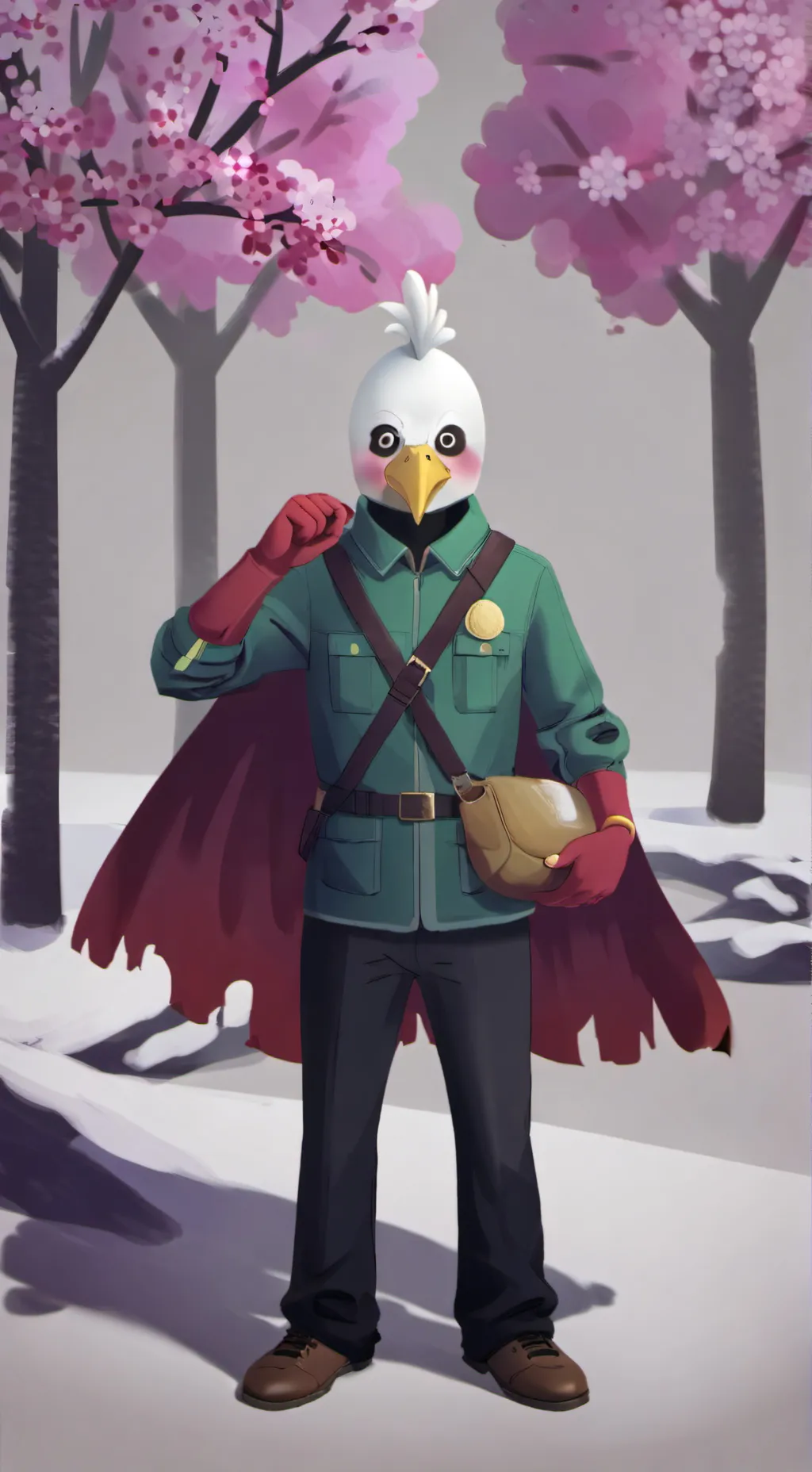 ai character: chickaing background