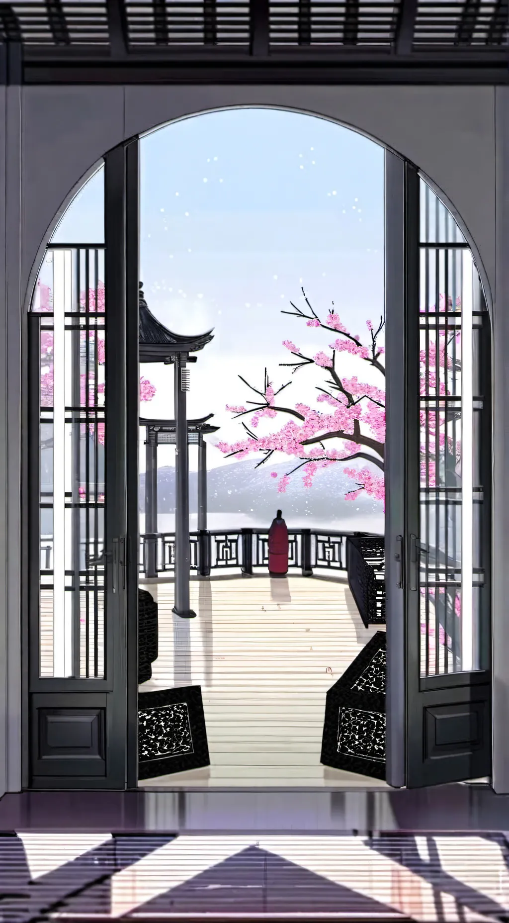 ai character: kelas 5SUM x rilek background