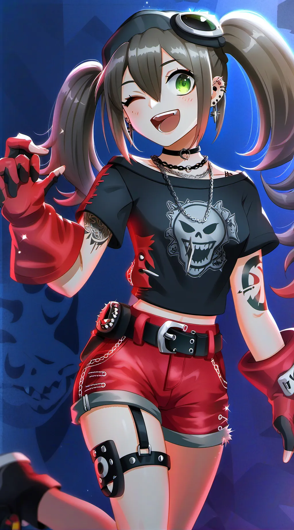 ai character: Luna Sparks background