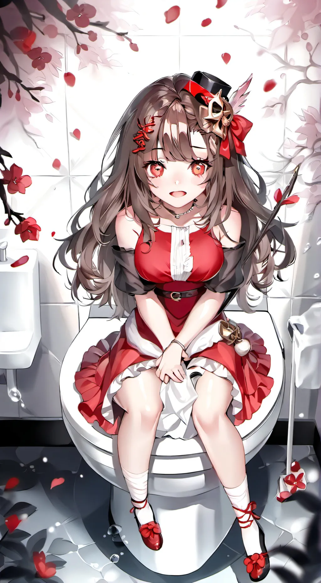 ai character: Violet  background