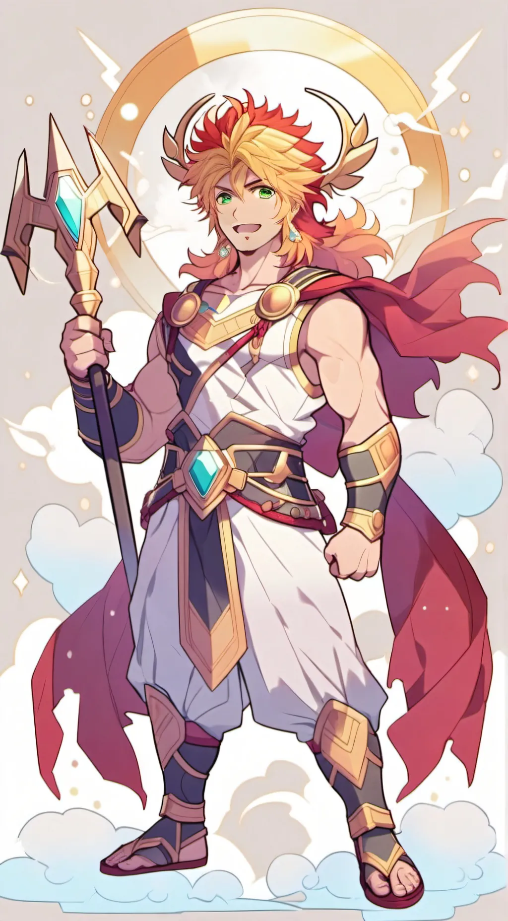 ai character: Zeus  background