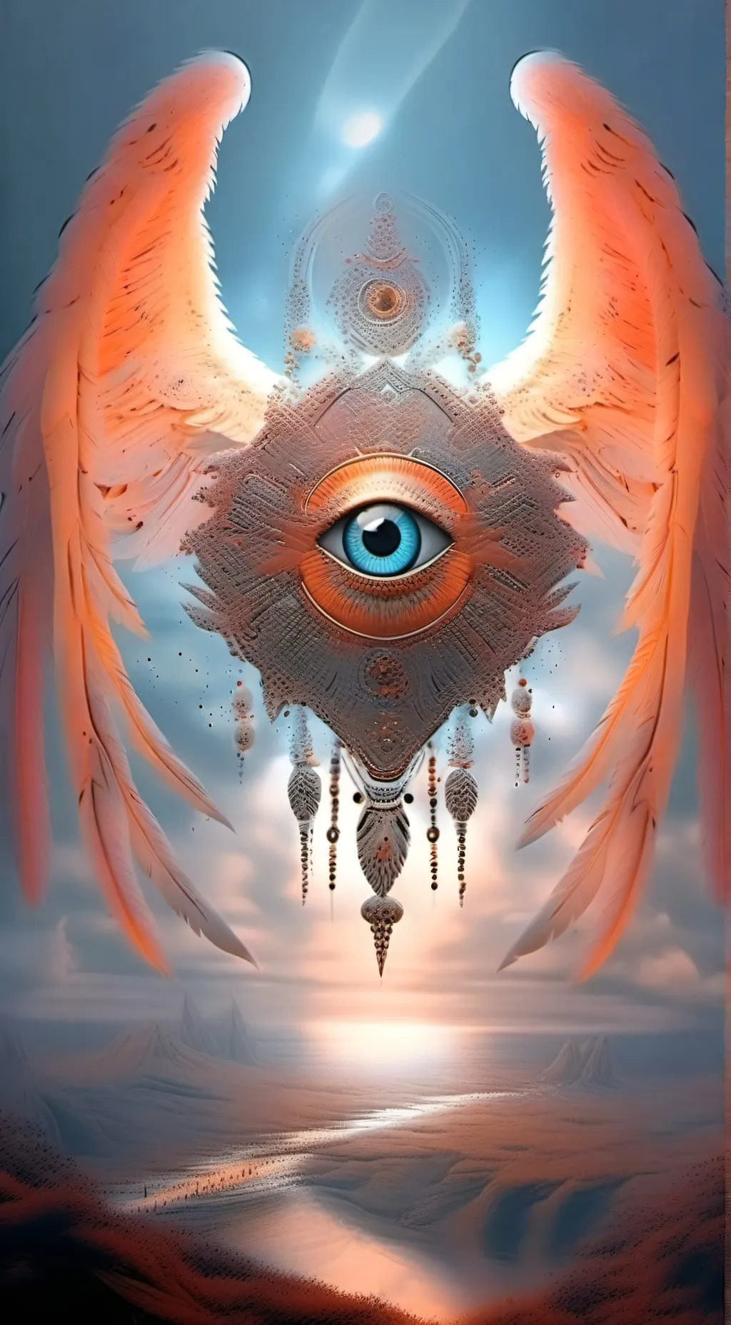 ai character: Real angel background