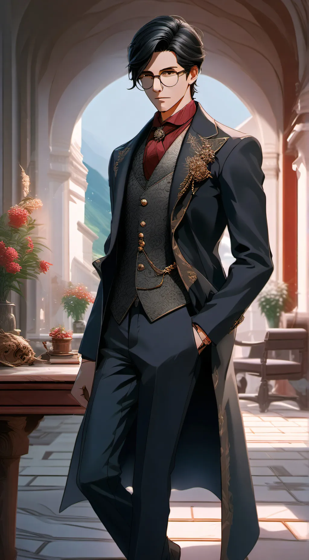 ai character: Sebastian background