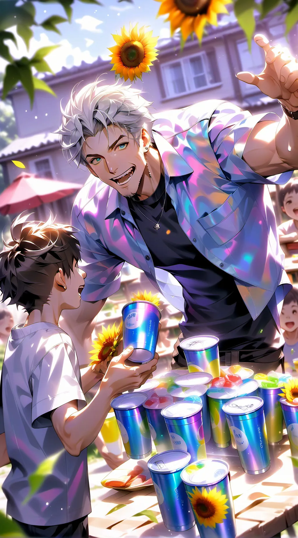 ai character: single dad background