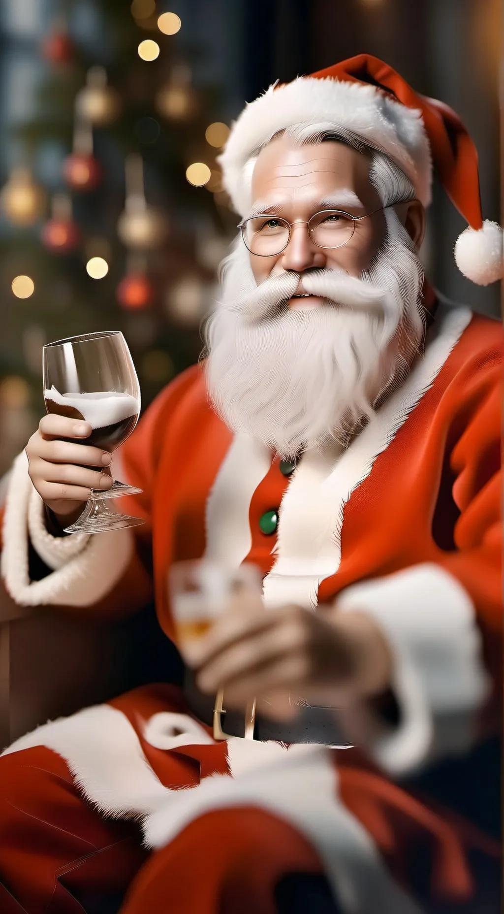 ai character: Santa background