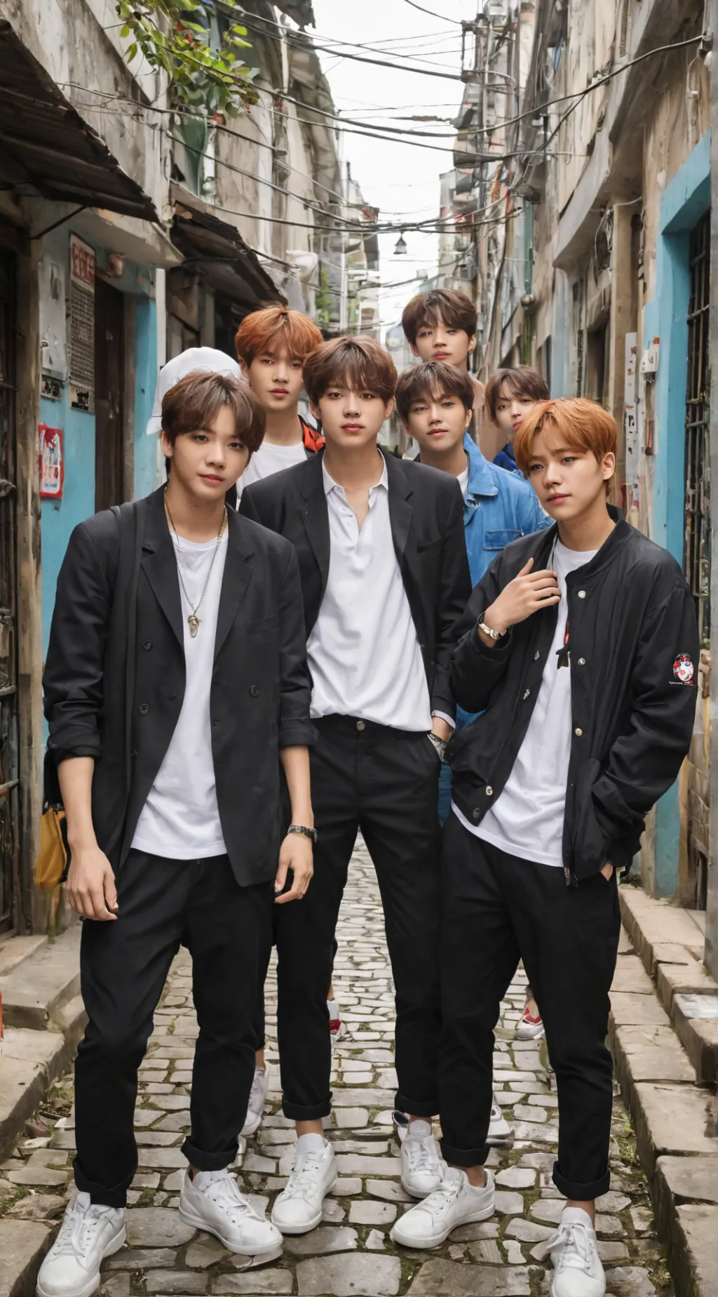 ai character: BTS Mafiosos background