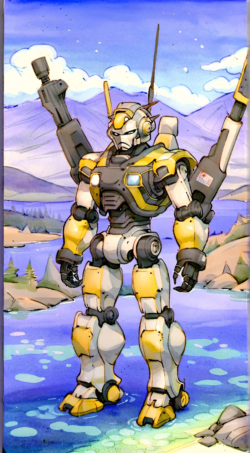 ai character: The Wild Robot background