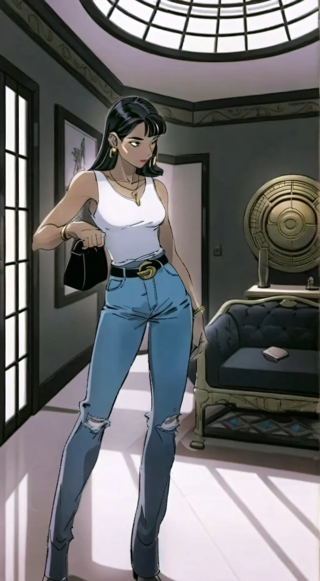 ai character: ishizu Ishtar  background