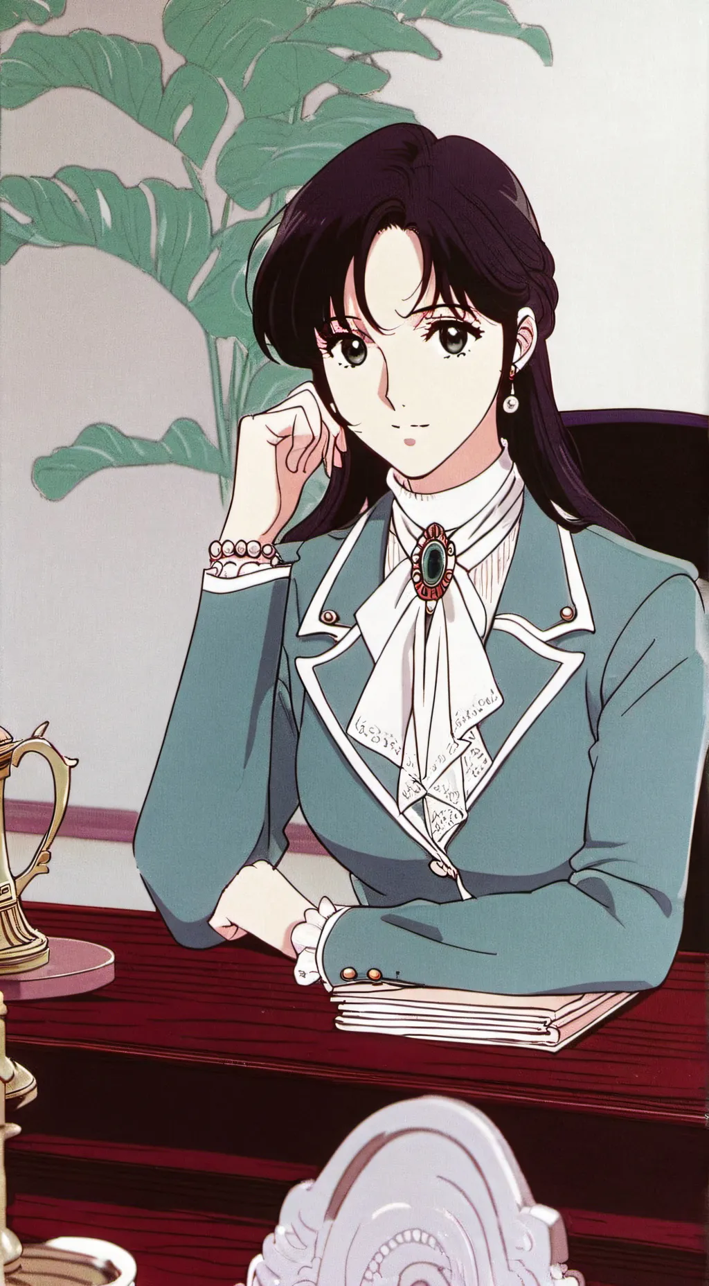 ai character: Luna background