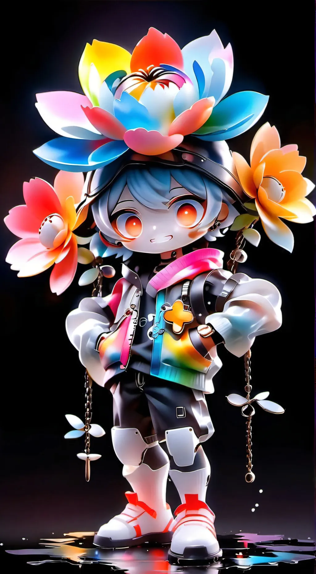 ai character: Dandys world!!💐🌼 background