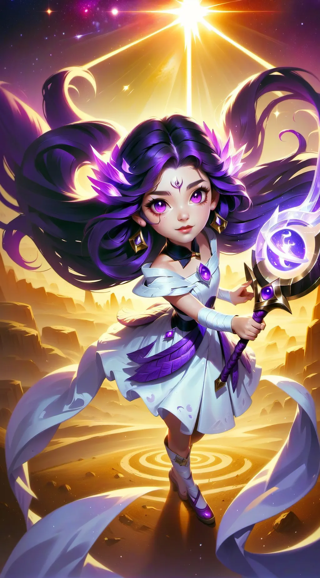 ai character: Stardust background