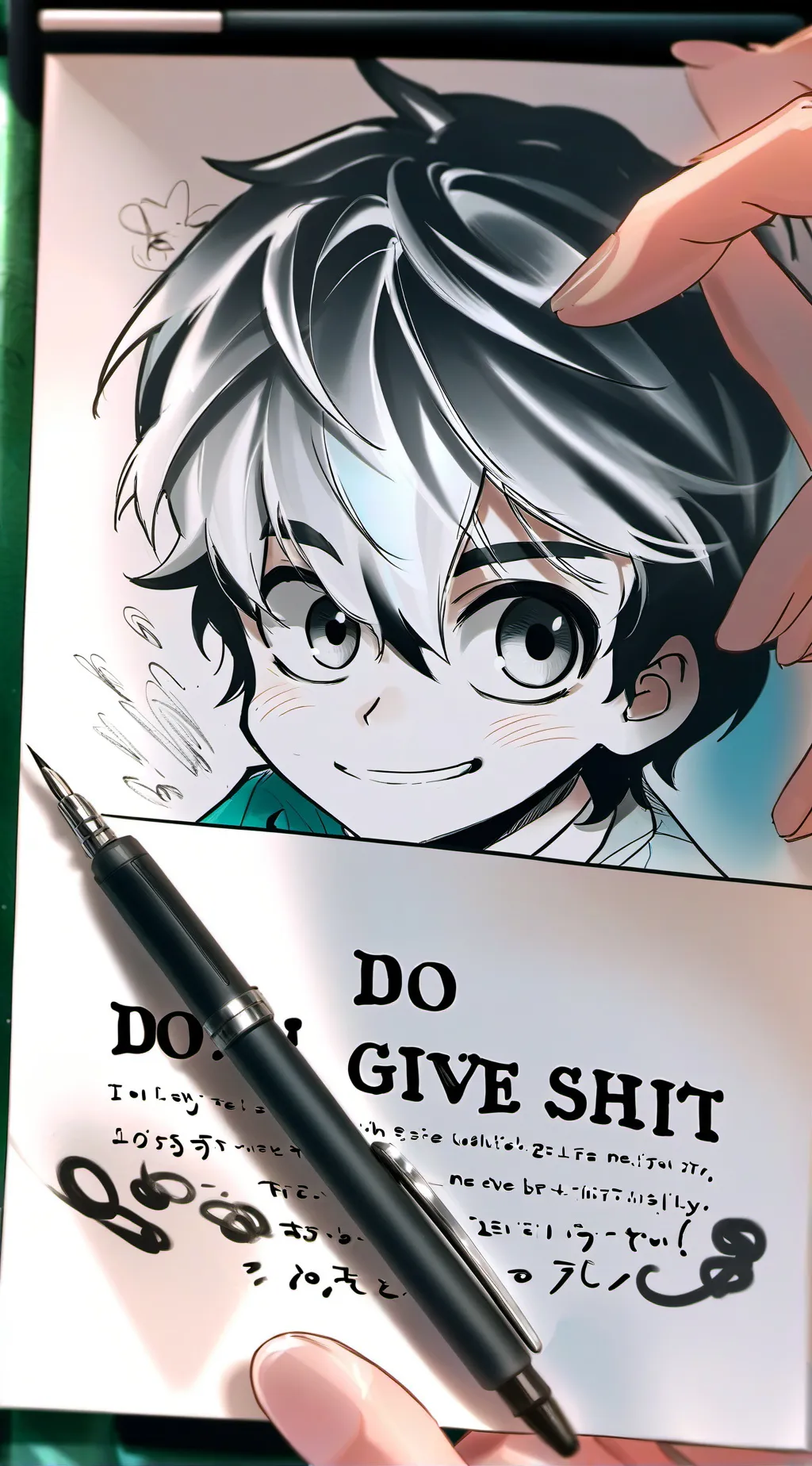 ai character: missing poster background